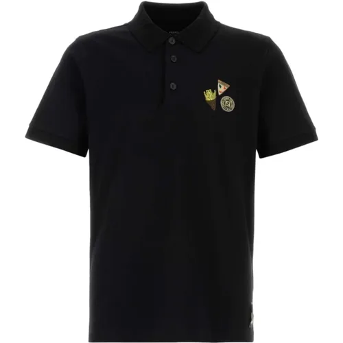 Stilvolle Poloshirts mit Vorderknopfleiste , Herren, Größe: M - Fendi - Modalova