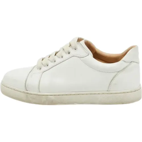 Pre-owned Leather sneakers , female, Sizes: 4 UK - Christian Louboutin Pre-owned - Modalova