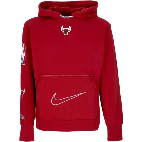 Chicago Bulls Courtside Hoodie , male, Sizes: M, XL - Nike - Modalova