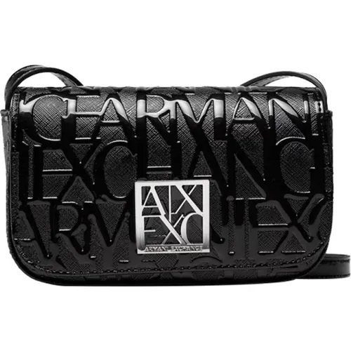 Schwarze Schultertasche Elegantes Design - Armani Exchange - Modalova