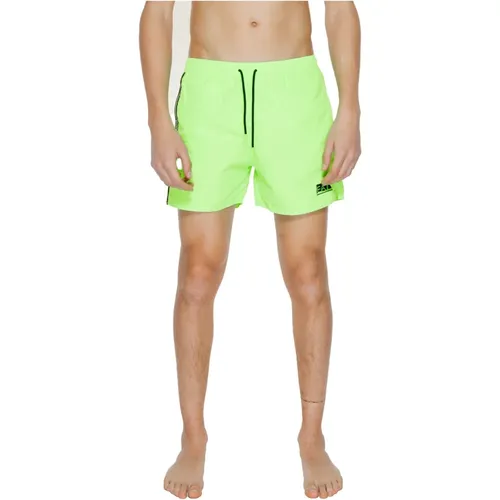 Herren Badebekleidung Frühling/Sommer Polyester , Herren, Größe: S - Emporio Armani EA7 - Modalova