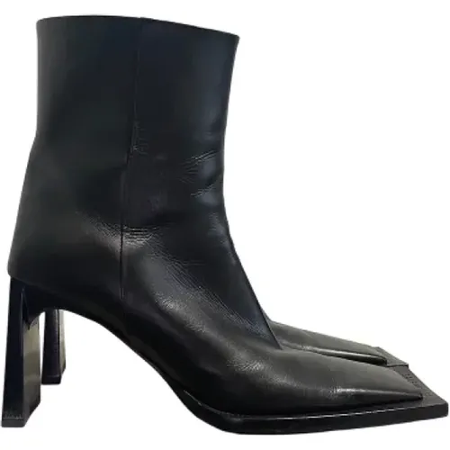 Pre-owned Leather boots , female, Sizes: 6 UK - Balenciaga Vintage - Modalova