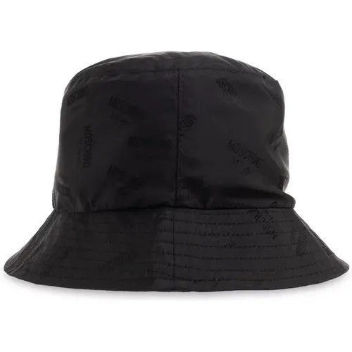 Hats, unisex, , Size: ONE SIZE Bucket hat with monogram - Moschino - Modalova