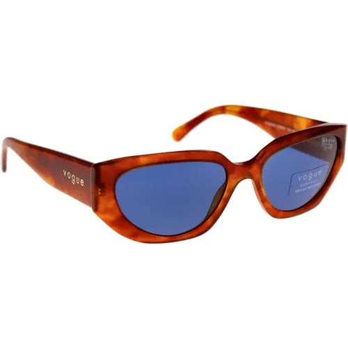 Stylish Sunglasses with Uniform Lenses , female, Sizes: 52 MM - Vogue - Modalova