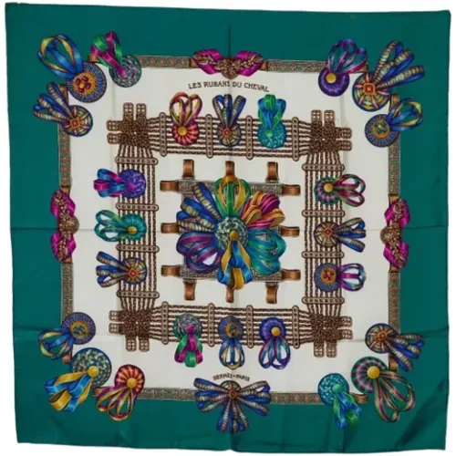 Pre-owned Scarves, female, , Size: ONE SIZE Pre-owned Silk scarves - Hermès Vintage - Modalova