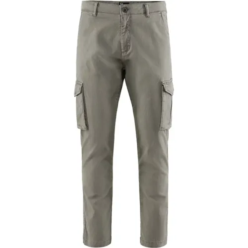 Stretch Cotton Gabardine Cargo Pants , male, Sizes: W32, W36, W30, W33, W31, W34, W38, W40 - BomBoogie - Modalova