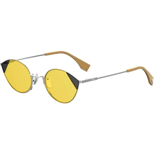 Cut Eye Sunglasses Silver , female, Sizes: 51 MM - Fendi - Modalova