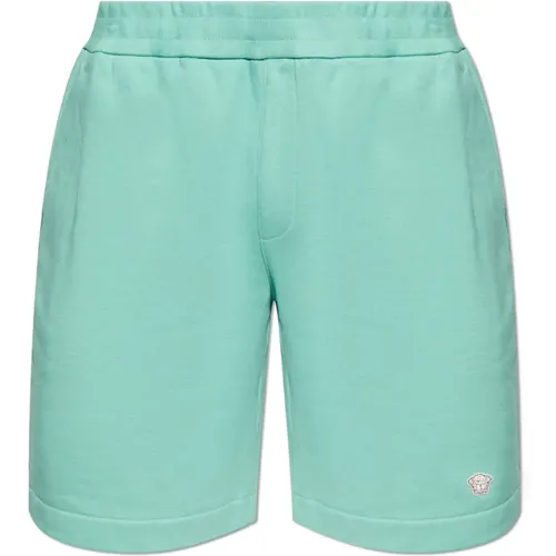 Casual Shorts, male, , Size: S Patch Shorts - Versace - Modalova