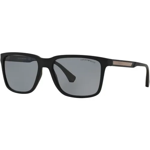 EA Sunglasses in Polar Grey , male, Sizes: 56 MM - Emporio Armani - Modalova