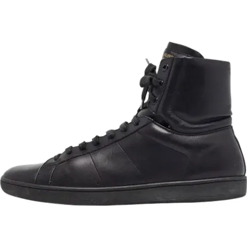 Pre-owned Sneakers, male, , Size: 10 US Pre-owned Leather sneakers - Yves Saint Laurent Vintage - Modalova