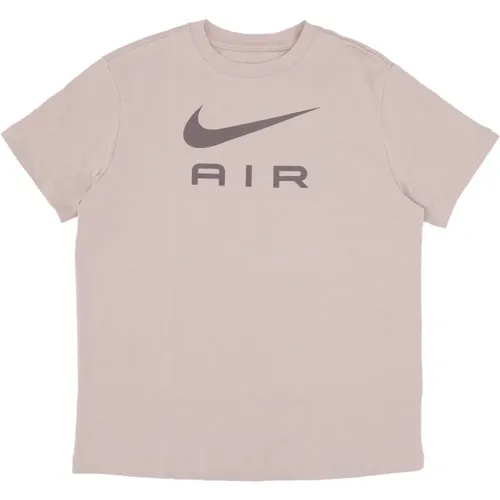 Sportswear Air Tee Fossil Stone , female, Sizes: S, M, XS - Nike - Modalova