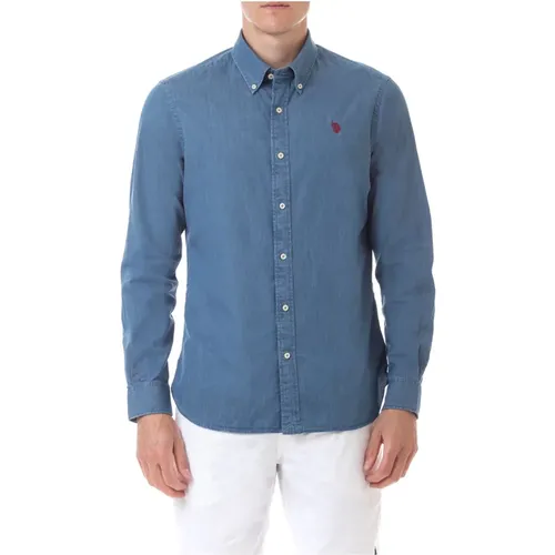 Denim Shirts by U.s. Polo , male, Sizes: L, 2XL - U.s. Polo Assn. - Modalova