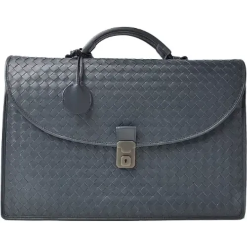 Pre-owned Handbags, male, , Size: ONE SIZE Pre-owned Leather briefcases - Bottega Veneta Vintage - Modalova