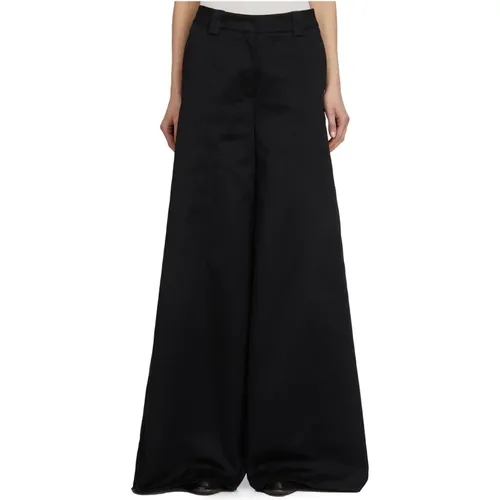 Wide Trousers, female, , Size: 2XS Gabardine Pants - TheLatest - Modalova
