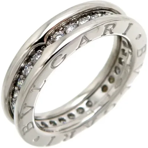 Pre-owned Jewellery, female, , Size: ONE SIZE Pre-owned White Gold rings - Bvlgari Vintage - Modalova