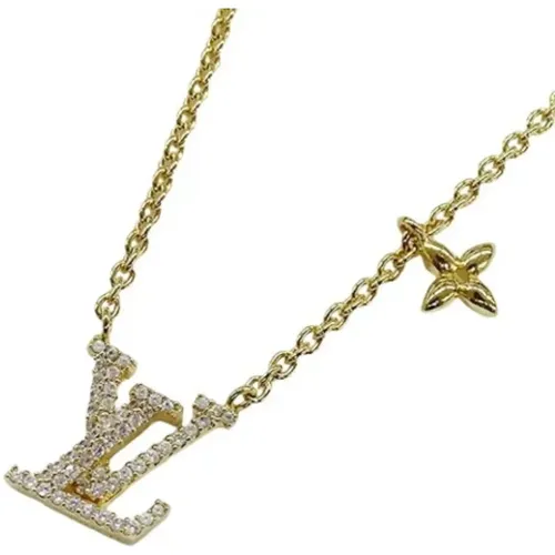 Pre-owned Metal necklaces , female, Sizes: ONE SIZE - Louis Vuitton Vintage - Modalova