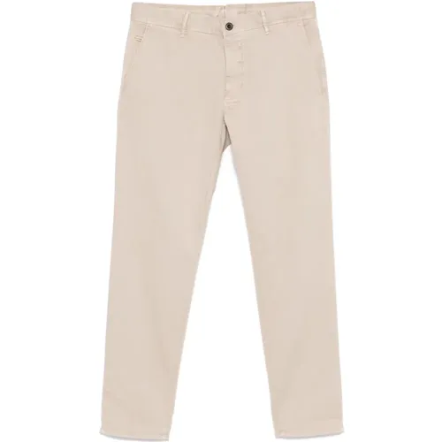 Chinos, male, , Size: W36 Slim Cut Chino Trousers - Incotex - Modalova