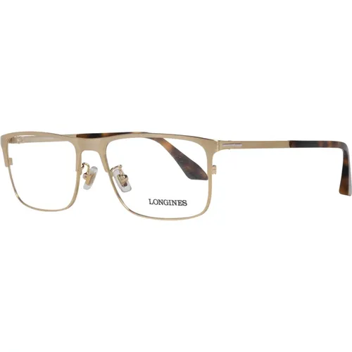 Glasses, male, , Size: ONE SIZE Gold Men Optical Frames - Longines - Modalova