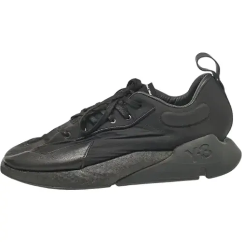 Pre-owned Sneakers, male, , Size: 9 1/2 US Pre-owned Leather sneakers - Yohji Yamamoto Pre-owned - Modalova