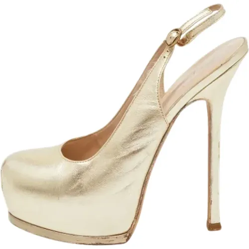 Pre-owned Pumps, female, , Size: 8 US Pre-owned Leather heels - Yves Saint Laurent Vintage - Modalova