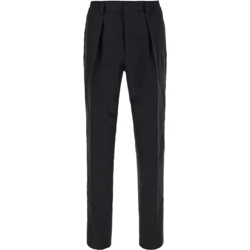 Slim-fit Trousers , male, Sizes: L - Fendi - Modalova