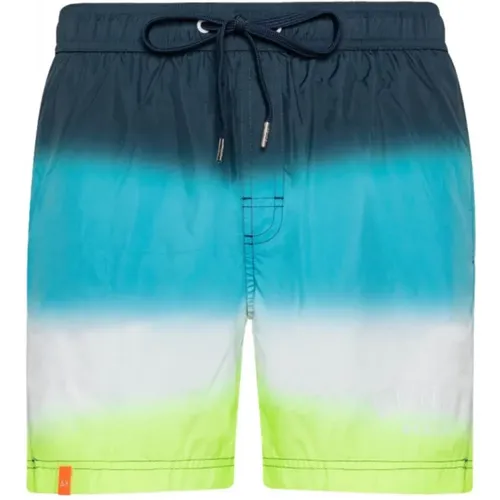 Strand Shorts mit Verlaufsfarbe , Herren, Größe: L - Sun68 - Modalova