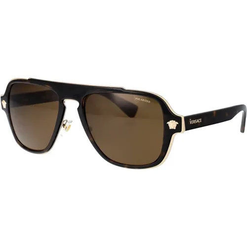 Stylish Sunglasses 0Ve2199 , male, Sizes: 56 MM - Versace - Modalova
