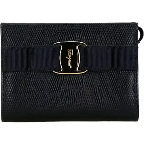 Pre-owned Clutches, female, , Size: ONE SIZE Pre-owned Leather pouches - Salvatore Ferragamo Pre-owned - Modalova