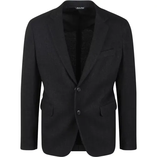 Blazers, male, , Size: 2XL Viscose Knit Single Breasted Blazer - Brian Dales - Modalova