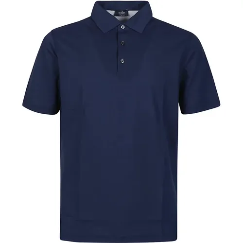 Blaues Poloshirt , Herren, Größe: 2XL - Barba Napoli - Modalova