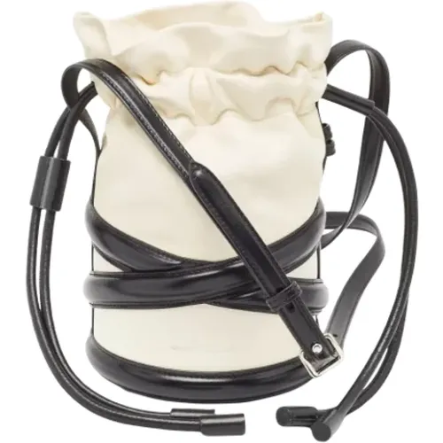 Pre-owned Bucket Bags, female, , Size: ONE SIZE Pre-owned Leather shoulder-bags - Alexander McQueen Pre-owned - Modalova