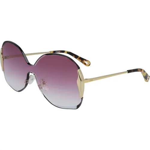 Fashion Sunglasses Burgundy Gradient Lens , female, Sizes: 59 MM - Chloé - Modalova