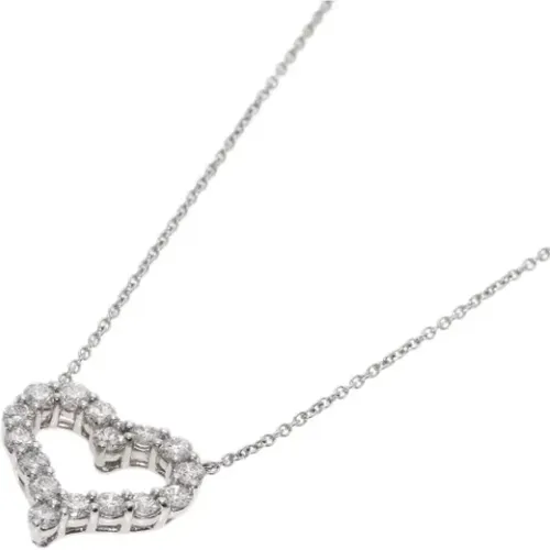 Pre-owned Jewellery, female, , Size: ONE SIZE Pre-owned Platinum necklaces - Tiffany & Co. Pre-owned - Modalova