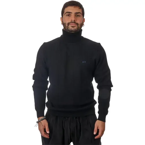 Turtlenecks, male, , Size: M Turtle Knit Turtleneck - Sun68 - Modalova