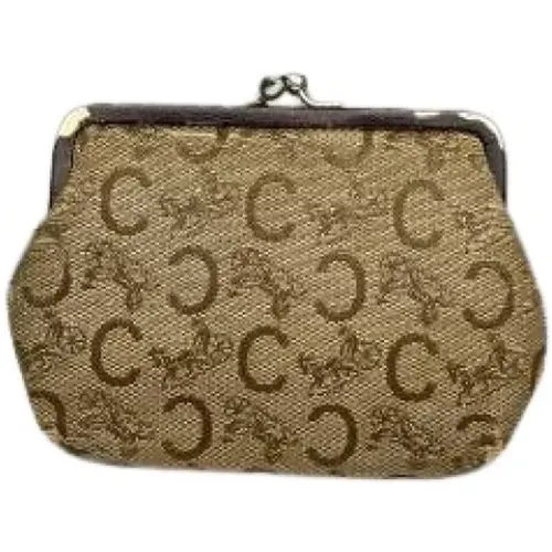 Pre-owned Wallets, female, , Size: ONE SIZE Pre-owned Cotton Wallet - Celine Vintage - Modalova