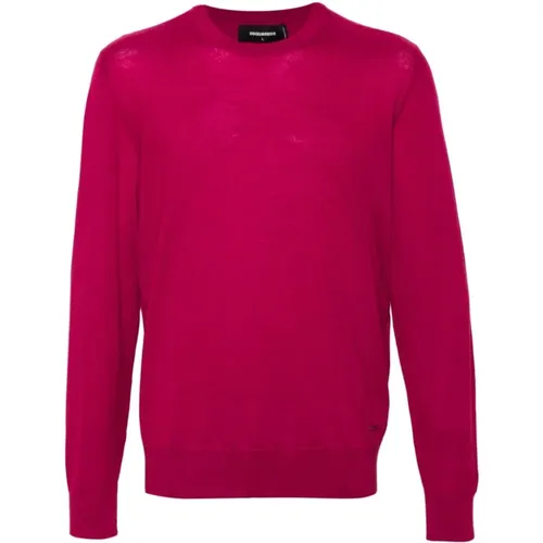 Cherry Fine Knit Sweater , male, Sizes: XL, L - Dsquared2 - Modalova