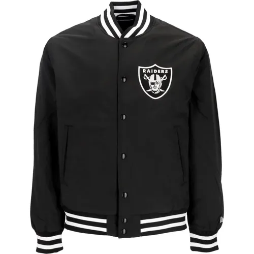 Bomber Jackets, male, , Size: M Las Vegas Raiders Bomber Jacket /White - new era - Modalova