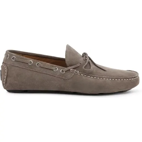 Edoardo Suede Taupe Loafers , Herren, Größe: 46 EU - Duca di Morrone - Modalova