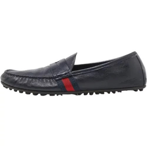 Pre-owned Flats, male, , Size: 8 US Pre-owned Leather flats - Gucci Vintage - Modalova