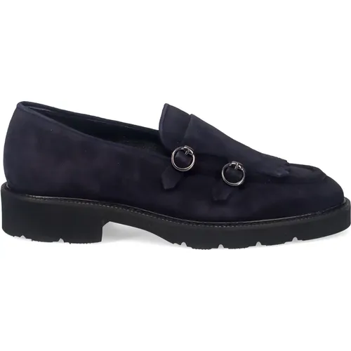 Suede Moccasin with Fringe , female, Sizes: 3 UK, 7 UK, 5 UK - Luca Grossi - Modalova