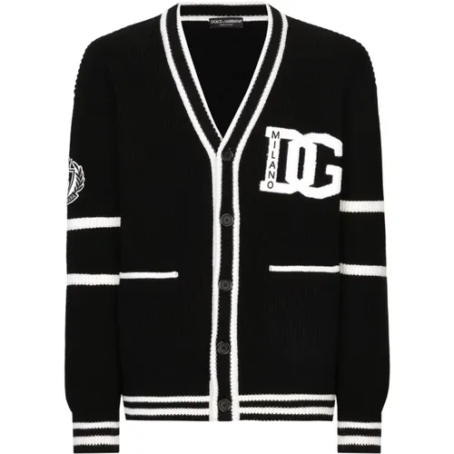 Schwarze Cardigan Pullover - Dolce & Gabbana - Modalova