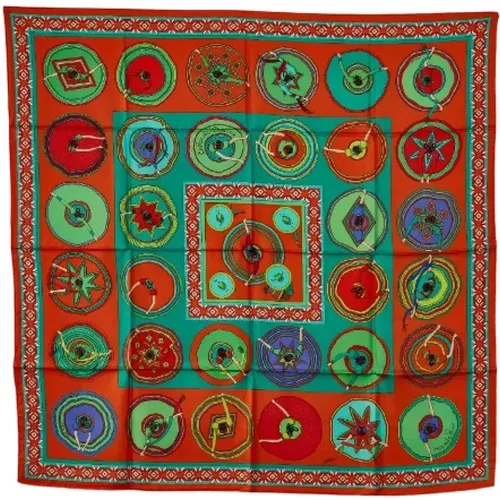 Pre-owned Scarves, female, , Size: ONE SIZE Pre-owned Silk scarves - Hermès Vintage - Modalova