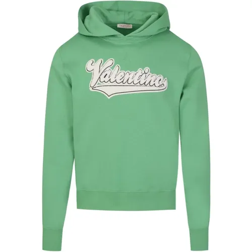 Embroidered Hoodie with Raised Logo , male, Sizes: XL - Valentino - Modalova