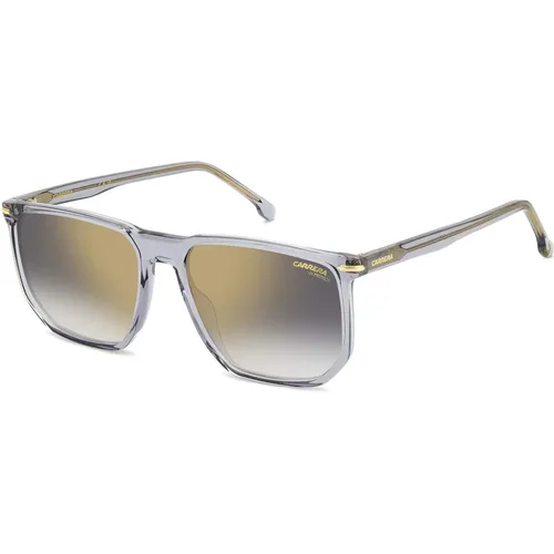 Sunglasses, male, , Size: 58 MM Grey/Gold Mirror Sunglasses - Carrera - Modalova