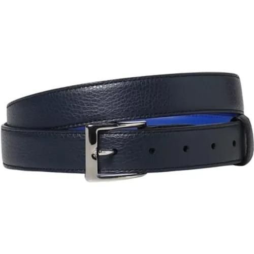 Belts, male, , Size: ONE SIZE Reversible Leather Belt with Buckle - Hogan - Modalova