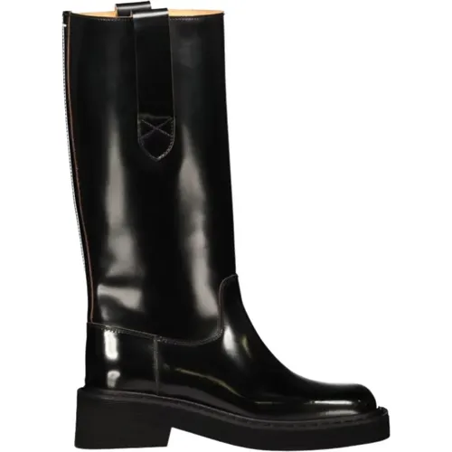 Elevate Collection: Knee-High Leather Boots , female, Sizes: 7 UK, 4 UK, 3 UK - Maison Margiela - Modalova