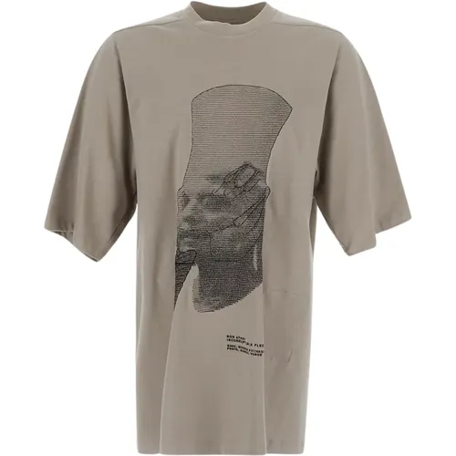 Jumbo Baumwoll T-Shirt , Herren, Größe: M - Rick Owens - Modalova