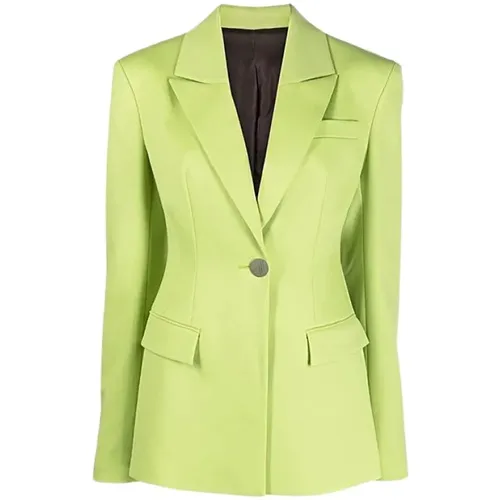 Blazers, female, , Size: XS Vibrant Blazer with Notched Lapels - The Attico - Modalova