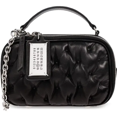 Handbags, female, , Size: ONE SIZE Glam Slam Small Leather Crossbody Bag - Maison Margiela - Modalova