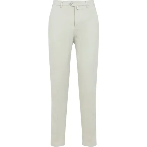 Chinos, male, , Size: W33 Button Cotton Trousers - Kiton - Modalova
